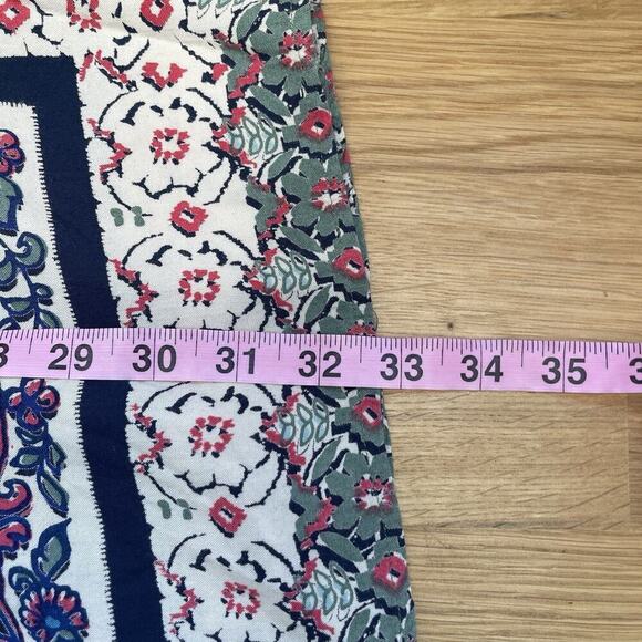 Angie Kimono Wrap Cardigan Womens Size S Blue Floral Open Front - Picture 7 of 7